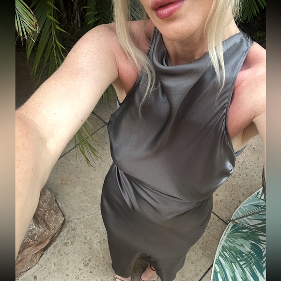 Reformation Casette Silk Dress 0 - Picture 6 of 6